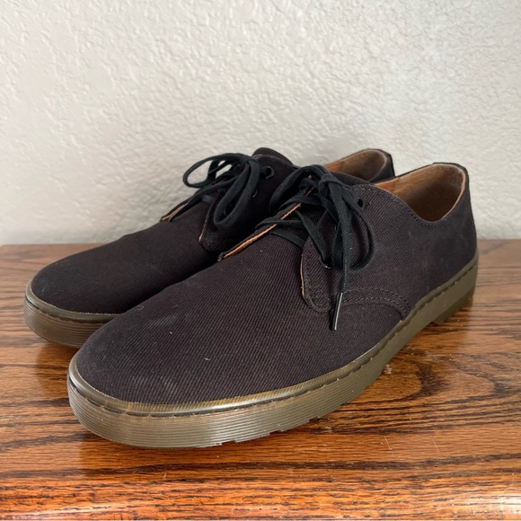 Dr. Martens Men’s Delray Twill Canvas 3-Eye Lace Up Shoes US Men’s 12